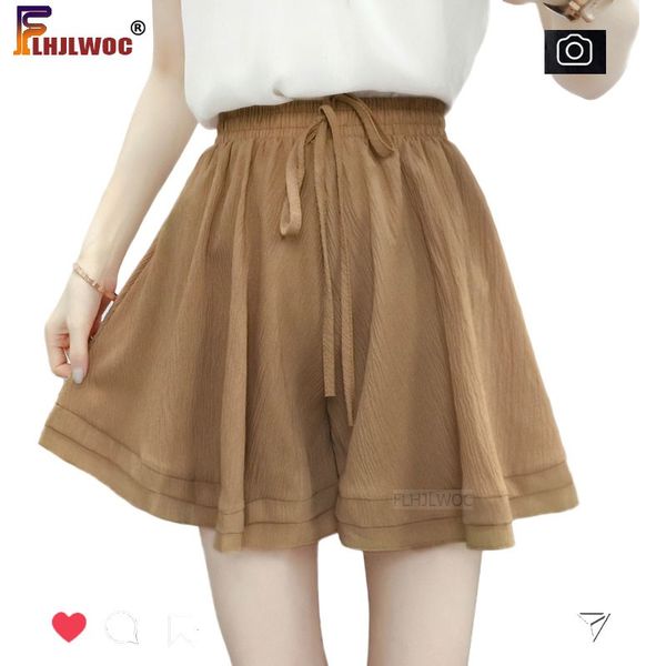 women's shorts chiffon pink s summer womens street fashion high waisted wide leg cute, White;black
women's shorts chiffon pink s summer womens street fashion high waisted wide leg cute, White;black