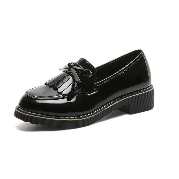 plus size oxfords women shoes female flats patent leather slip on thick bottom platform shoes woman bow knot tassel ladies, Black
plus size oxfords women shoes female flats patent leather slip on thick bottom platform shoes woman bow knot tassel ladies, Black