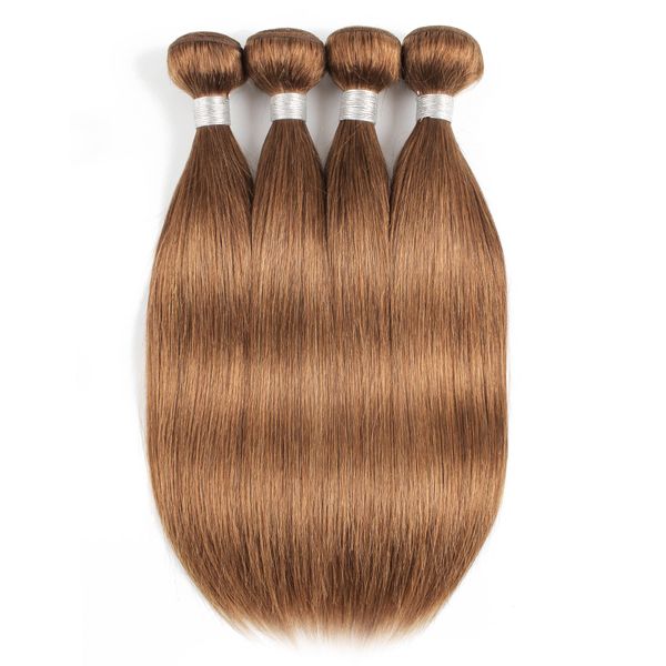 #30 light golden brown straight human hair bundles brazilian virgin hair 3/4 bundles 16-24 inch remy human hair extensions, Black
#30 light golden brown straight human hair bundles brazilian virgin hair 3/4 bundles 16-24 inch remy human hair extensions, Black
