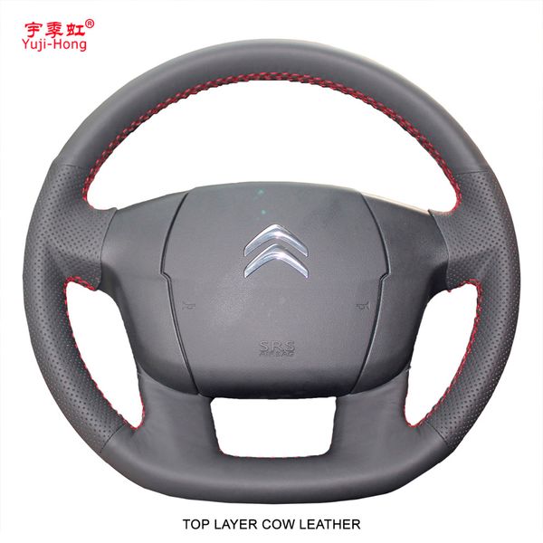 yuji-hong layer genuine cow leather car steering wheel covers case for c4l c4 hand-stitched cover
yuji-hong layer genuine cow leather car steering wheel covers case for c4l c4 hand-stitched cover