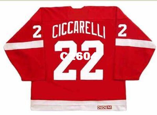 men #22 dino ciccarelli detroit red wings 1994 ccm vintage hockey jersey or custom any name or number retro jersey, Black;red
men #22 dino ciccarelli detroit red wings 1994 ccm vintage hockey jersey or custom any name or number retro jersey, Black;red