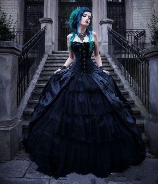 2020 black romantic gothic ball gown wedding dresses bridal gowns sweetheart plus size robes de soirée vestidos de noiva custom made, White
2020 black romantic gothic ball gown wedding dresses bridal gowns sweetheart plus size robes de soirée vestidos de noiva custom made, White
