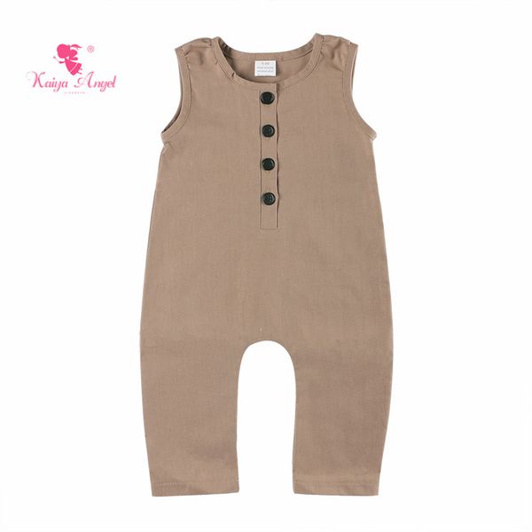 kaiya angel 2019 new summer rumpers baby girl and boy simple style solid diaper cover sleeveless factory wholesale 5 pcs a lot, Blue
kaiya angel 2019 new summer rumpers baby girl and boy simple style solid diaper cover sleeveless factory wholesale 5 pcs a lot, Blue