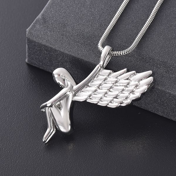 lkj10073 waterproof angel lady design stainless steel cremation jewelry human cremation pendant women gift necklace, Silver
lkj10073 waterproof angel lady design stainless steel cremation jewelry human cremation pendant women gift necklace, Silver