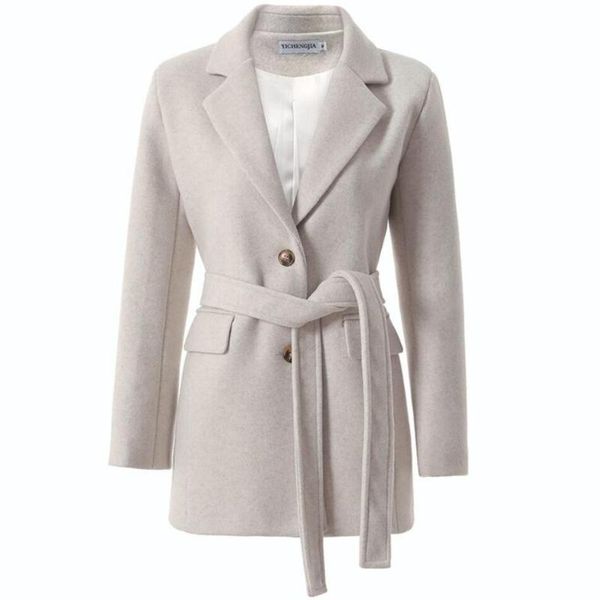 autumn winter fashion thick woolen blazer women slim belted wool blends suit jacket plus size 2xl, White;black
autumn winter fashion thick woolen blazer women slim belted wool blends suit jacket plus size 2xl, White;black
