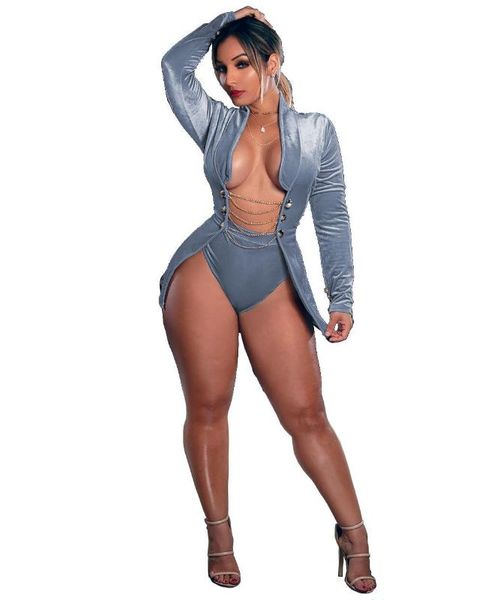 women's jumpsuits & rompers turn-down collar lace up blazer+panties bodysuits ladies full sleeve solid women 2 pieces skinny, Black;white
women's jumpsuits & rompers turn-down collar lace up blazer+panties bodysuits ladies full sleeve solid women 2 pieces skinny, Black;white