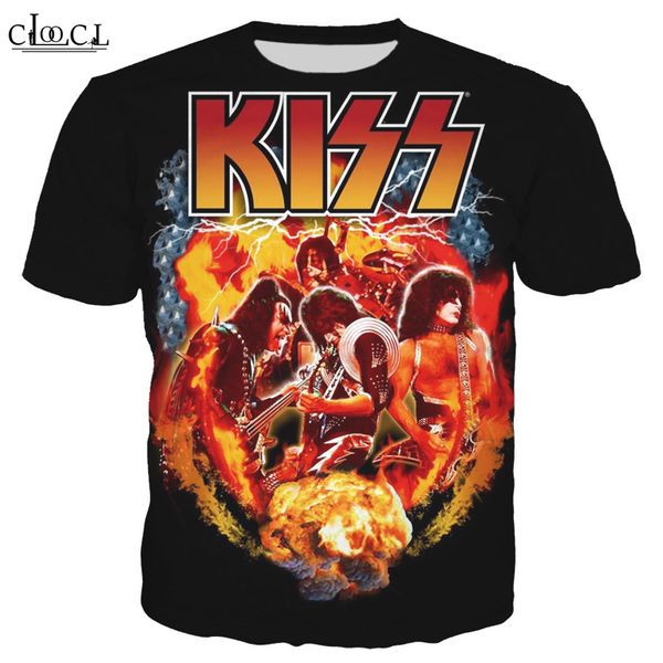2020 new style heavy metal rock kiss band t-shirt women men 3d print short sleeve plus size fashion couples streetwear, White;black
2020 new style heavy metal rock kiss band t-shirt women men 3d print short sleeve plus size fashion couples streetwear, White;black