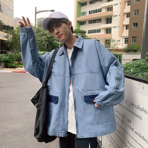 2019 spring and autumn new casual contrast color single-breasted lapel jacket men loose temperament trend cotton streetwear, Black;brown
2019 spring and autumn new casual contrast color single-breasted lapel jacket men loose temperament trend cotton streetwear, Black;brown