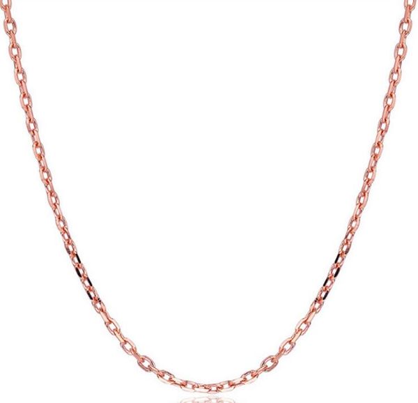 18" 45cm 1.5mm 18k rose gold cross chain necklace for women diy jewelry 925 sterling silver plated link necklaces wholesale
18" 45cm 1.5mm 18k rose gold cross chain necklace for women diy jewelry 925 sterling silver plated link necklaces wholesale