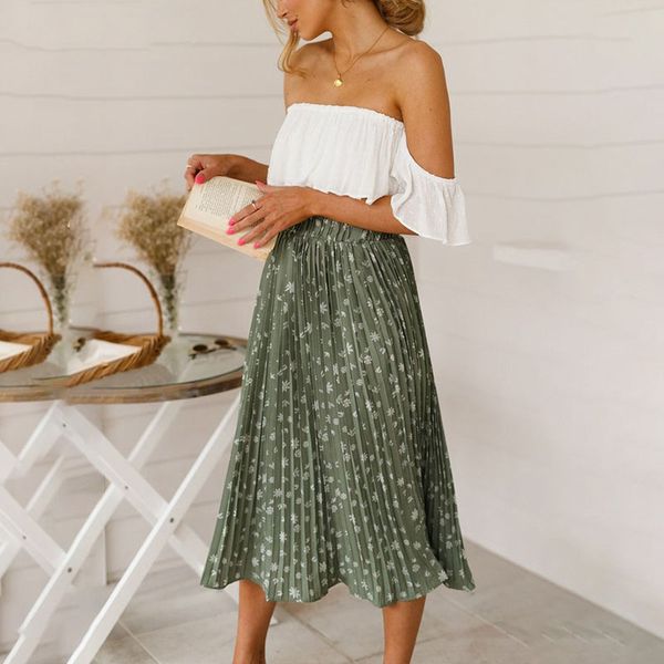 floral print high waist long pleated skirt women holiday beach chiffon summer skirt bohemian loose ladies skirts female, Black
floral print high waist long pleated skirt women holiday beach chiffon summer skirt bohemian loose ladies skirts female, Black