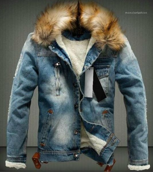 winter jean jackets casual long sleeved single breasted jackets winter thick fur coats mens designer washed, Black;brown
winter jean jackets casual long sleeved single breasted jackets winter thick fur coats mens designer washed, Black;brown