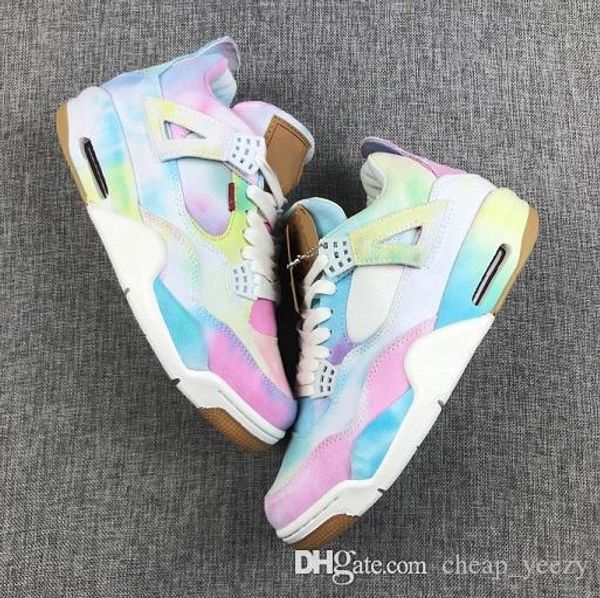 2019 new arrival jumpman levi nrg 4 4s basketball shoes mens multicolor rainbow denim jeans designer sports sneakers size 40-45
2019 new arrival jumpman levi nrg 4 4s basketball shoes mens multicolor rainbow denim jeans designer sports sneakers size 40-45