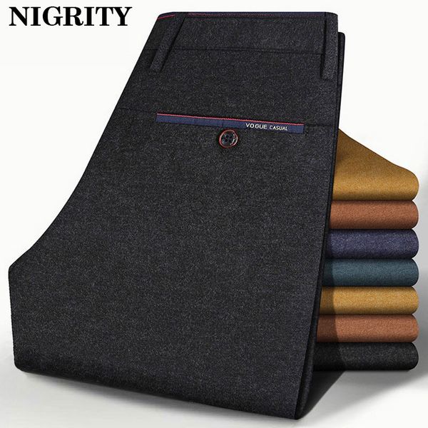 nigrity 2019 new mens casual business pant stretch elastic fabric slim straight pant black blue khaki big size
nigrity 2019 new mens casual business pant stretch elastic fabric slim straight pant black blue khaki big size