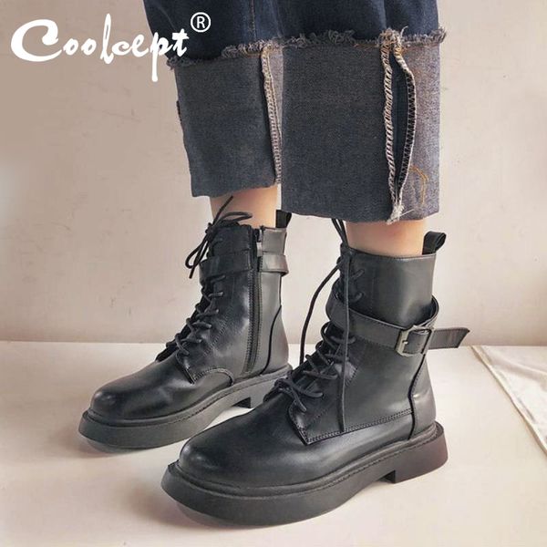 coolcept women ankle boots fashion zipper flats shoes women autumn winter lace up casual knight footwear short boots size 35-39, Black
coolcept women ankle boots fashion zipper flats shoes women autumn winter lace up casual knight footwear short boots size 35-39, Black