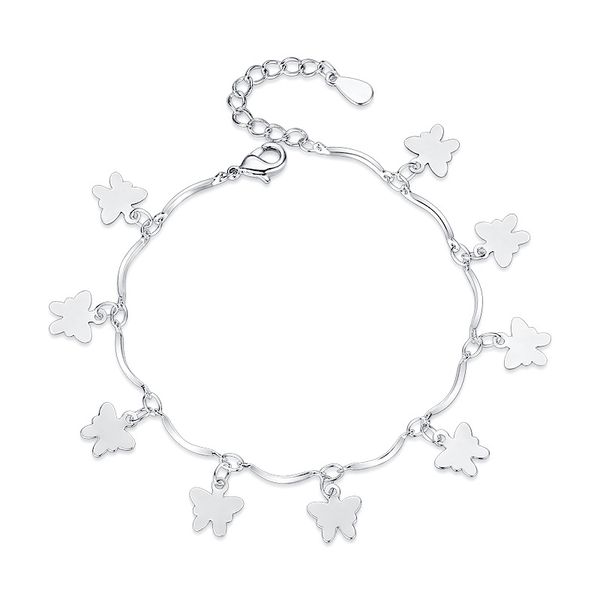 925 sterling silver bracelets & bangles for women lovely butterfly bracelet pulseira, Golden;silver
925 sterling silver bracelets & bangles for women lovely butterfly bracelet pulseira, Golden;silver