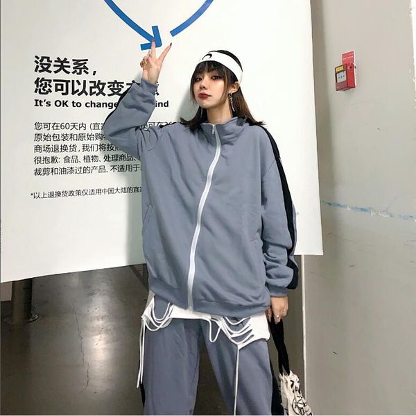 2019 new fn7957 couple running spring autumn tracksuit men/women sport brand tracksuits outwear set 2 pieces sportswear jogging suit, Gray
2019 new fn7957 couple running spring autumn tracksuit men/women sport brand tracksuits outwear set 2 pieces sportswear jogging suit, Gray