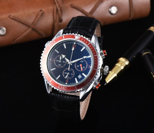 

All Subdials Work WATCH Mens womenes Stainless Steel Quartz Wristwatches Stopwatch Watch Top Brand relogies for menes relojes Best Gift