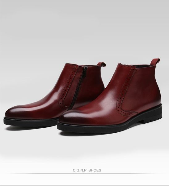 high men shoes leather leather boots round toe black brown work shoes cowhide business formal wear wear
high men shoes leather leather boots round toe black brown work shoes cowhide business formal wear wear