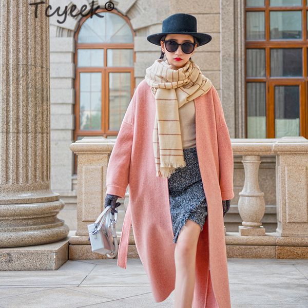 tcyeek wool coat female plus size winter woman coats 2019 fashion ladies long woolen jackst + belt elegant autumn abrigos 1808, Black
tcyeek wool coat female plus size winter woman coats 2019 fashion ladies long woolen jackst + belt elegant autumn abrigos 1808, Black