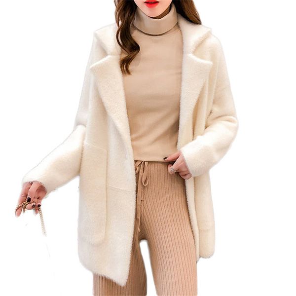 2020 autumn winter women faux coat female casual thick warm streetwear cardigans fashion lady loose slim outerwear m265, Black
2020 autumn winter women faux coat female casual thick warm streetwear cardigans fashion lady loose slim outerwear m265, Black