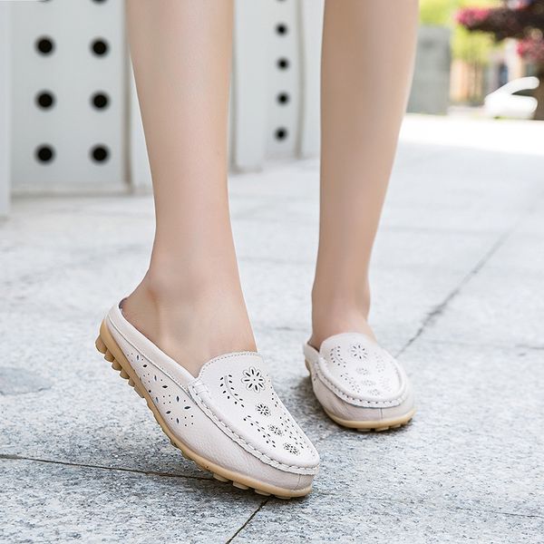 2019 autumn new style women's shoes genuine leather slipper moccosins hollow out extra high shoes korean-style casual larg, Black
2019 autumn new style women's shoes genuine leather slipper moccosins hollow out extra high shoes korean-style casual larg, Black