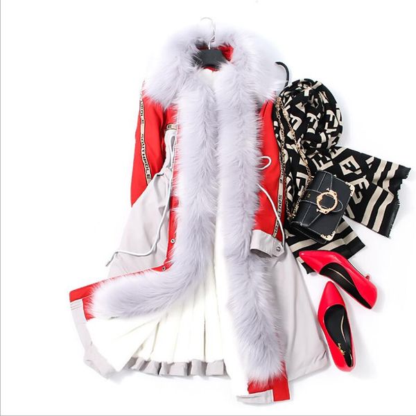 big fur collar parkas women winter coats 2018 fashion long windbreaker plus velvet thickening warm winter jacket women, Black
big fur collar parkas women winter coats 2018 fashion long windbreaker plus velvet thickening warm winter jacket women, Black