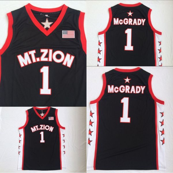 Tracy McGrady #1 Mount Mt.Zion Christian Academy MZCA Black Basketball Jersey Double Stiched IN STOCK
Tracy McGrady #1 Mount Mt.Zion Christian Academy MZCA Black Basketball Jersey Double Stiched IN STOCK