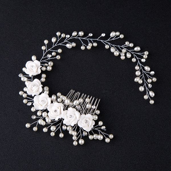wedding headdress crystal pearl hairband white flower handmade headbands hair combs bride hair accessories women hair jewelry, Slivery;golden
wedding headdress crystal pearl hairband white flower handmade headbands hair combs bride hair accessories women hair jewelry, Slivery;golden