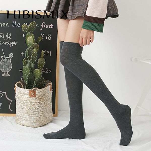 hibismix preppy women over the knee socks solid student cotton long stocks woman stockings s0053, Black;white
hibismix preppy women over the knee socks solid student cotton long stocks woman stockings s0053, Black;white