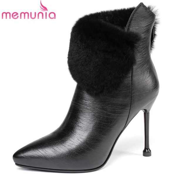 memunia 2020 new arrival ankle boots women pointed toe zip thin high heels party wedding shoes woman autumn winter boots, Black
memunia 2020 new arrival ankle boots women pointed toe zip thin high heels party wedding shoes woman autumn winter boots, Black