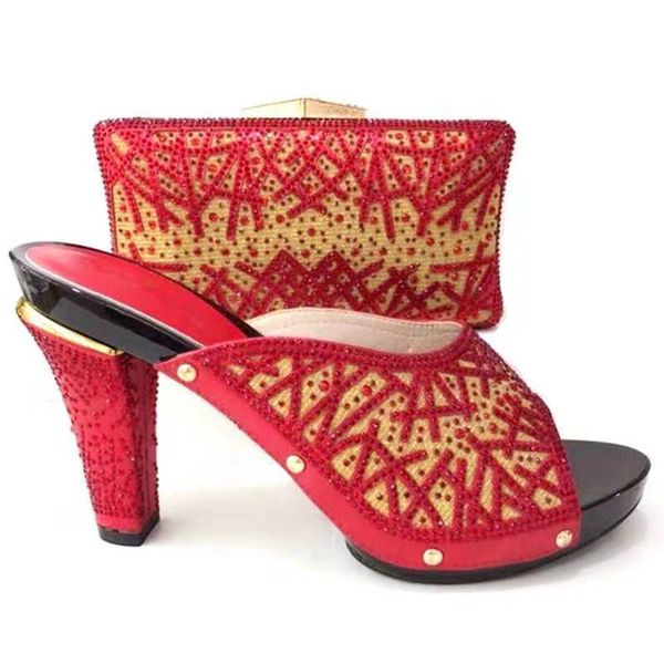 most popular red women pumps match bag set with rhinestone decoration african shoes and handbag for dress v506-1,heel 11cm
most popular red women pumps match bag set with rhinestone decoration african shoes and handbag for dress v506-1,heel 11cm