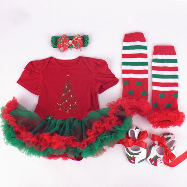 baby christmas clothing romper dress 4pcs set infant girls birthday costumes jumpersuit+stockings+headband+shoes outfits, White
baby christmas clothing romper dress 4pcs set infant girls birthday costumes jumpersuit+stockings+headband+shoes outfits, White