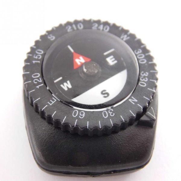 1pcs small liquid filled compass clip-on paracord bracelet watch band bag strap clipping compasses outdoor direction guid tool