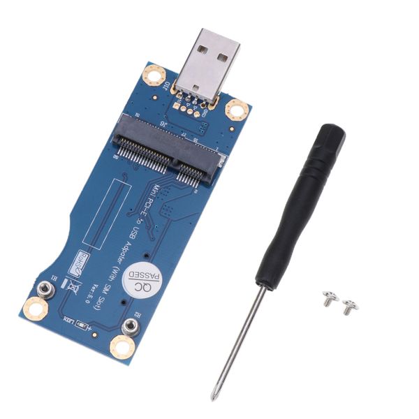 mini pcie wwan card to usb adapter with sim slot, mini pci express wwan/lte/4g module tester converter, blue
mini pcie wwan card to usb adapter with sim slot, mini pci express wwan/lte/4g module tester converter, blue