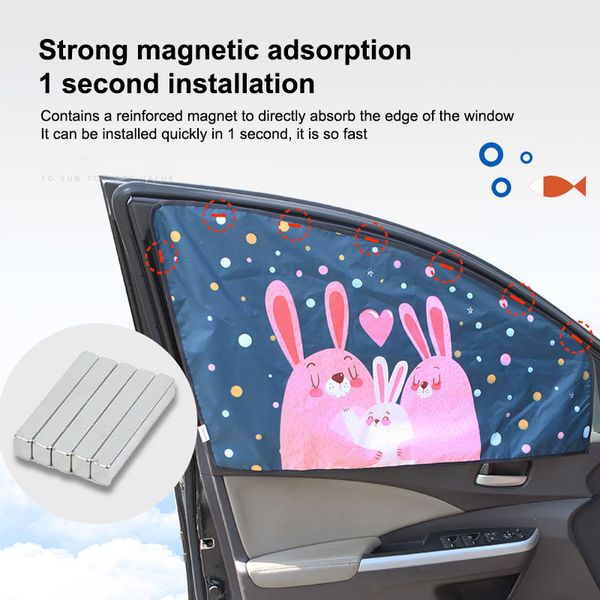 magnetic car side window sunshade cute cartoon car window curtain sunscreen insulation auto sun shade parasol curtains 50 x 78cm
magnetic car side window sunshade cute cartoon car window curtain sunscreen insulation auto sun shade parasol curtains 50 x 78cm