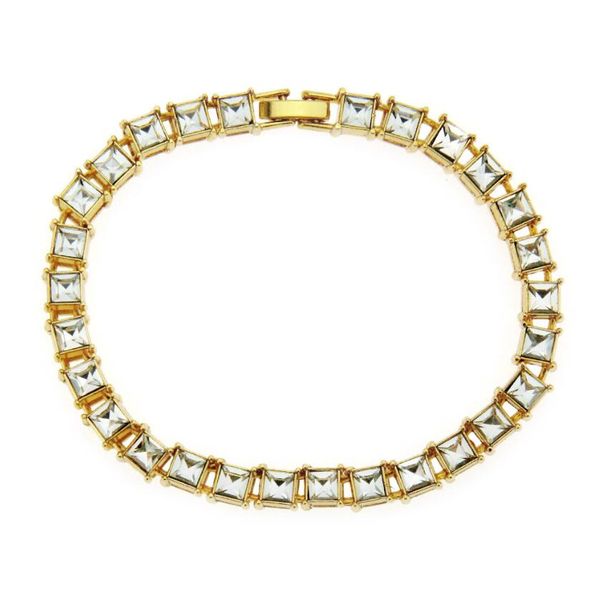 ins single row square diamond men's bracelet personality cuban chain full of zircon jewelry gold silvery bracelet, Black
ins single row square diamond men's bracelet personality cuban chain full of zircon jewelry gold silvery bracelet, Black