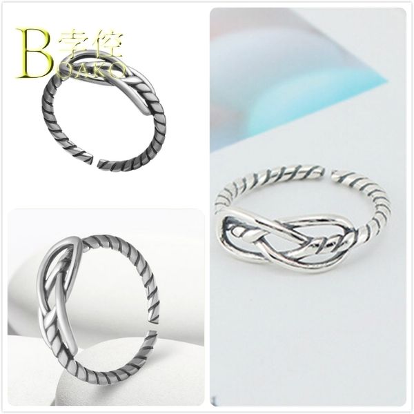 real 925 silver rings for women twist line rings girl gift adjustable finger female hollow cross cable line anillos b5, Golden;silver
real 925 silver rings for women twist line rings girl gift adjustable finger female hollow cross cable line anillos b5, Golden;silver
