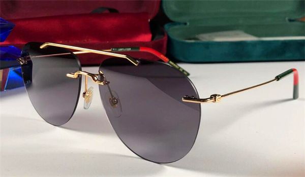 the latest fashion designer sunglasses 0397 pilot frameless frame stitching color leg protection light color decorative eyewear quality, White;black
the latest fashion designer sunglasses 0397 pilot frameless frame stitching color leg protection light color decorative eyewear quality, White;black