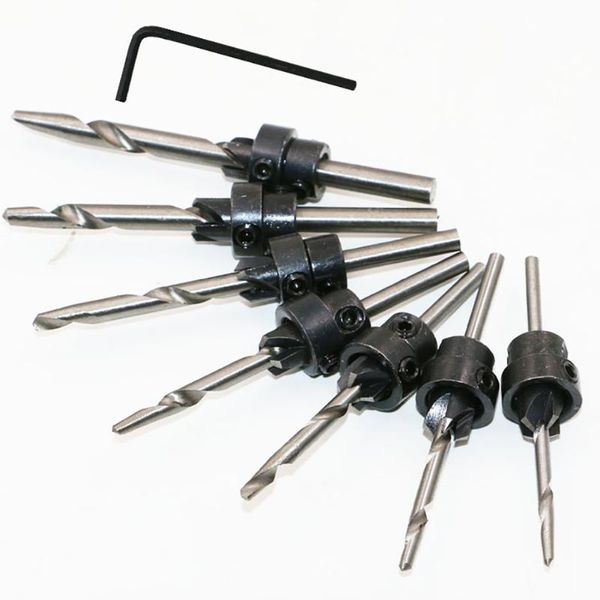 7pcs durable steel professional chamfer tapered pilot hole diy tools drill bit set countersink reamer woodworking with box screw
7pcs durable steel professional chamfer tapered pilot hole diy tools drill bit set countersink reamer woodworking with box screw