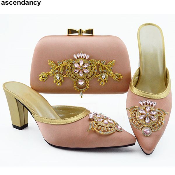 women shoes and bags to match set sale african women wedding shoes and bag set with rhinestone plus size heel, Black
women shoes and bags to match set sale african women wedding shoes and bag set with rhinestone plus size heel, Black