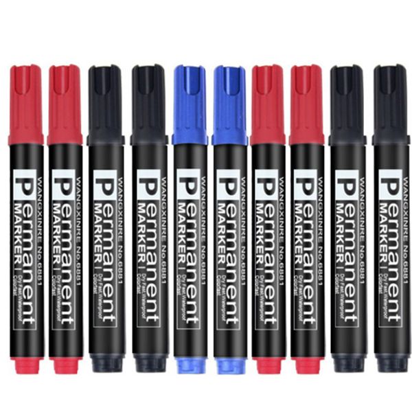 3 Color Double Tip Quick Dry Permanent Sign Markers For Metal Fabric Quality Fineliner For Drawing