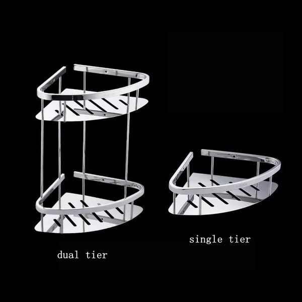 1pcs single/dual tier 304 stainless steel shelf shower shampoo soap cosmetic shelves storage organizer rack bathroom accessories
1pcs single/dual tier 304 stainless steel shelf shower shampoo soap cosmetic shelves storage organizer rack bathroom accessories