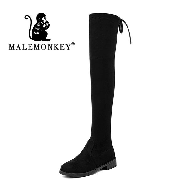 fashion women winter thigh high boots flock solid over the knee shoes flat female lace up botas largas mujer invierno 2019, Black
fashion women winter thigh high boots flock solid over the knee shoes flat female lace up botas largas mujer invierno 2019, Black