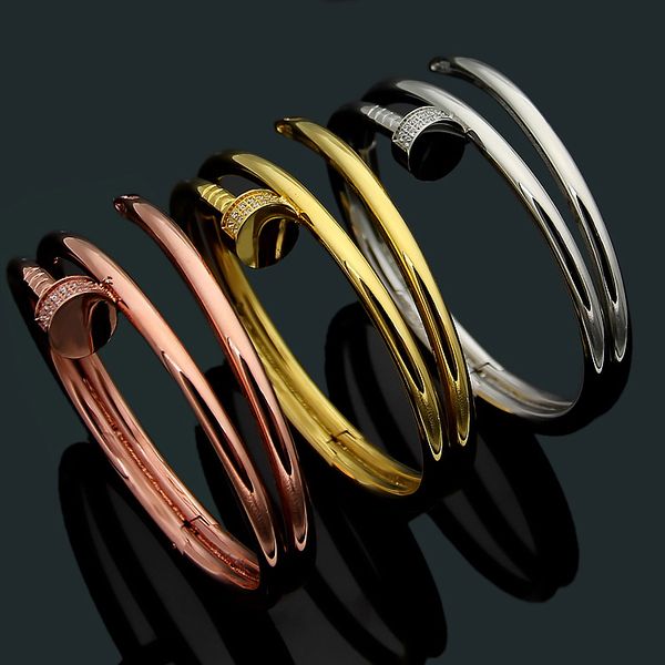 New Nail Couple Bracelet European And American Fashion Nail Iron Nail Bracelet Titanium Lady's Double Studded Diamond Bracelets
New Nail Couple Bracelet European And American Fashion Nail Iron Nail Bracelet Titanium Lady's Double Studded Diamond Bracelets