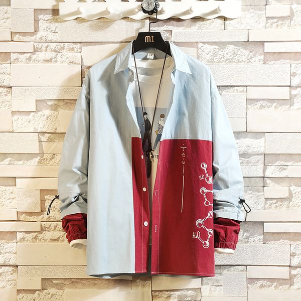 autumn patchwork men shirt japanese loose long sleeve men casual shirt plus size harajuku men's fashion clothes 50cs, White;black
autumn patchwork men shirt japanese loose long sleeve men casual shirt plus size harajuku men's fashion clothes 50cs, White;black