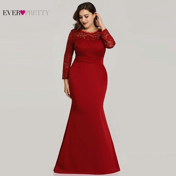 plus size burgundy mermaid dresses ever pretty o-neck lace long sleeve muslim formal dresses ez07668 elegant red party gowns, White;black
plus size burgundy mermaid dresses ever pretty o-neck lace long sleeve muslim formal dresses ez07668 elegant red party gowns, White;black