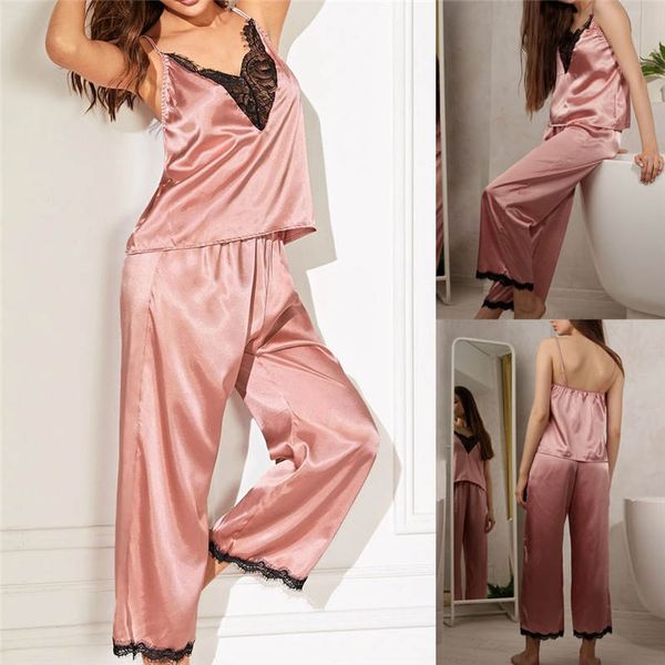2019 lingerie nightwear silky comfortable satin pajamas for women lace pants pajamas silk pajamas longs set 661sw10, Black;red
2019 lingerie nightwear silky comfortable satin pajamas for women lace pants pajamas silk pajamas longs set 661sw10, Black;red