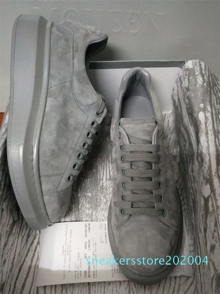 real grey suede leather trainers designer shoes luxury platform oversized sneaker men and women wedding party shoes s04, Black
real grey suede leather trainers designer shoes luxury platform oversized sneaker men and women wedding party shoes s04, Black