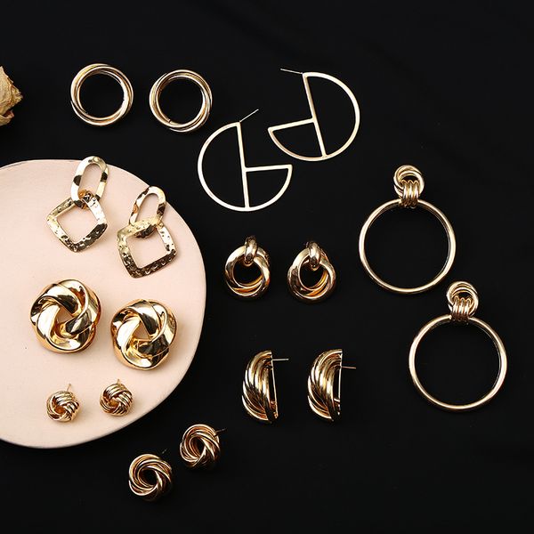 punk gold ins earring charms stud statement earrings for women jewelry fashion new design lady's statement earrings accessories, Silver
punk gold ins earring charms stud statement earrings for women jewelry fashion new design lady's statement earrings accessories, Silver