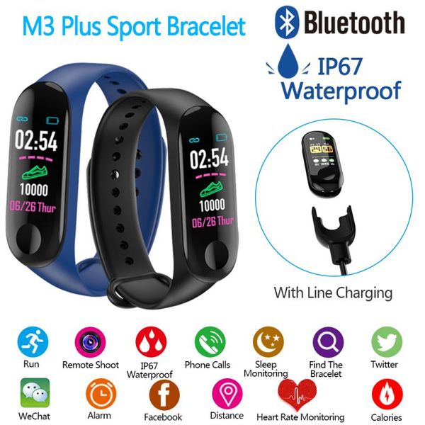 m3 plus smart bluetooth sports bracelet heart rate blood pressure smart band qq wechat message reminder monitor fitness-tracker
m3 plus smart bluetooth sports bracelet heart rate blood pressure smart band qq wechat message reminder monitor fitness-tracker